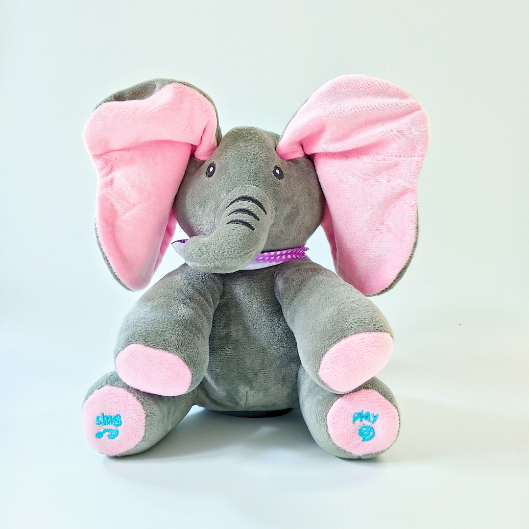 ๐ Dodopara Dancing Elephant Plush Toy โ Singing, Recording & Peekaboo Play with Flapping Ears