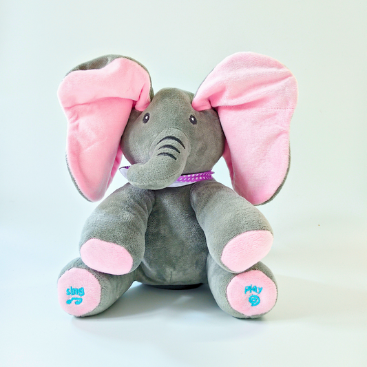 ๐ Dodopara Dancing Elephant Plush Toy โ Singing, Recording & Peekaboo Play with Flapping Ears