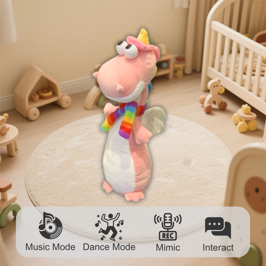 Singing And Dancing Twist Electric Plush Toys,Cartoon Dinosaur Toys, Recording To Learn To Speak