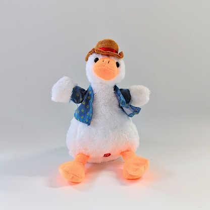 🦆 Dodopara Dancing Duck Plush Toy – Singing, Recording, Talking & LED Light-Up Companion
