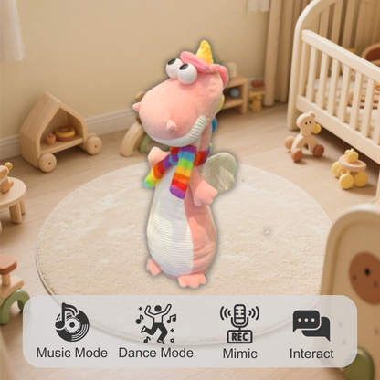 Singing And Dancing Twist Electric Plush Toys，Cartoon Dinosaur Toys, Recording To Learn To Speak